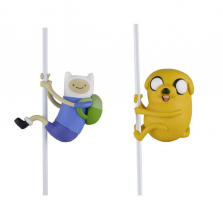 NECA Adventure Time Series 2 inch Scalers Mini Character Figure - Jake and Finn