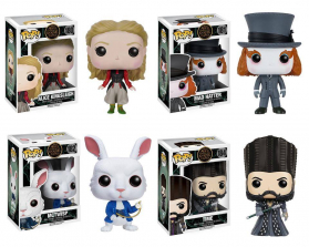 Funko POP! Disney: Alice Through the Looking Glass Vinyl Collectors Set - Alice Kingsleigh, Mad Hatter, McTwisp, Time