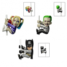 NECA Scalers Suicide Squad 2 inch Action Figure - Batman, Joker and Harley Quinn