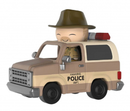 Funko Dorbz Ride: Stranger Things 3.75 inch Vinyl Figure - Hopper and Sheriff Deputy Truck