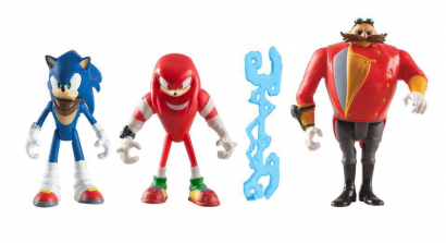 Sonic Boom Diorama 3 Pack 3 inch Action Figure - Sonic, Knuckles and Egg man