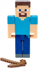 Minecraft 5 inch Action Figure - Mining Steve with Pickaxe