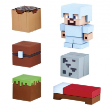 Minecraft Mine-Keshi Survival Pack Starter Set - Steve with Iron Armor