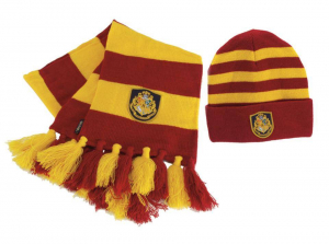 Harry Potter Hogwarts Knit Hat and Scarf Set