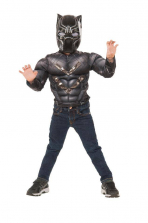 Marvel Civil War Captain America Black Panther Muscle Chest Shirt - Child Size 4-6