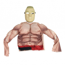 WWE Mask and Padded Muscle Shirt Suit Costume Set - Brock Lesnar