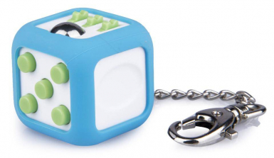 Zuru Fidget Cube Prism Keychain - Aqua