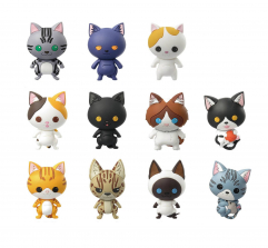 Disney 3D Foam Figural Key Ring Purrfect Pets Cat Blind Pack (Colors/Styles Vary)