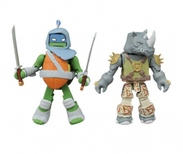 Teenage Mutant Ninja Turtles Minimates Keychains - Leo and Rocksteady