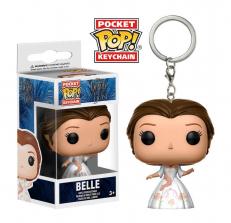 Funko Pocket Pop! Key Chain: Beauty and the Beast Live Action 1.5 inch Celebration Outfit Vinyl Figure - Belle