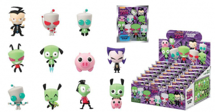 Invader Zim 3D Foam Keychain Set