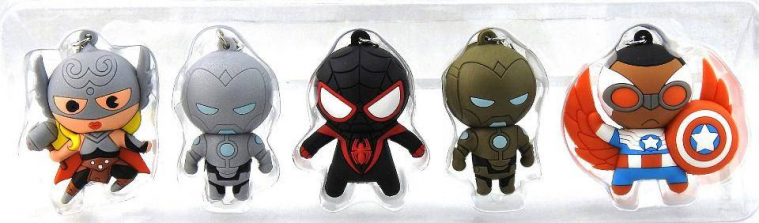 Marvel Secret Wars Collectible 3D Foam Key Rings