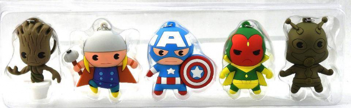 Marvel Collectible 3D Foam Key Rings
