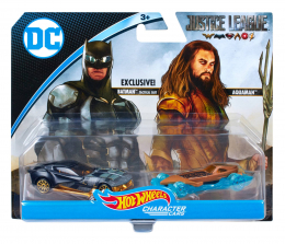 Hot Wheels DC Comics Justice League Action Figures - Aquaman and Batman Tactical Suit