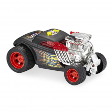 Fast Lane Jump Starters Skull Shaking Hot Rod Car - Black