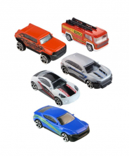 Fast Lane 1:64 Scale Diecast Vehicles 5 Pack - Sports Car, Station Wagon, Sedan, SUV & Truck