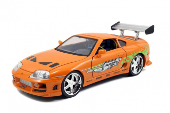 Fast and Furious 1:18 Scale Diecast Car - Orange 1995 Brian's Toyota Supra