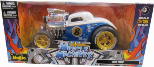 Muscle Machine 1:18 Scale Vehicle - 1933 Ford