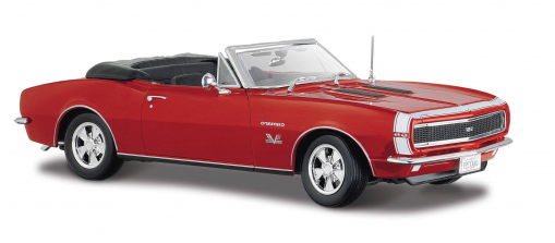 Maisto 1:18 Scale Special Edition Diecast Vehicle - 1967 Chevy Camaro SS 396 Convertible Red