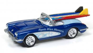 Johnny Lightning Street Freaks Surf Rods Diecast Car - Dark Blue 1958 Chevrolet Corvette