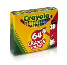 Crayola Crayons 64-Pack with Built-In Sharpener