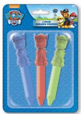 Nickelodeon Paw Patrol Molded Crayons 3 Pack - Red, Blue and Green
