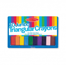 Melissa & Doug Jumbo Triangular Crayons - 10-piece