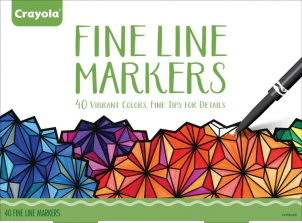 Crayola Adult Coloring Fine Line Markers - 40 Count