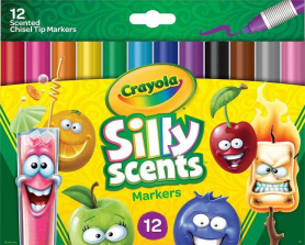 Crayola Silly Scents Chisel Tip Markers Pack - 12 Piece