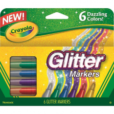 Crayola 6-Count Glitter Markers
