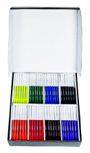 School Smart 192 Pack Watercolor Combo Markers Pack - Conical and Fine Line Tip - Assorted Colors