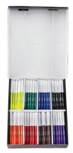 School Smart 200 Pack Watercolor Markers - Fine Line Tip - Assorted Colors