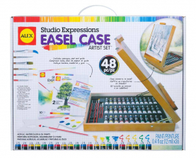ALEX Art Studio Expressions Easel Case Artist Set - 48 Piece