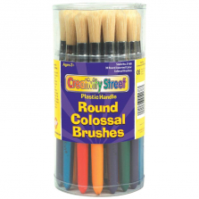 Creativity Street Round Colossal Paint Brush Canister - 30 per Package