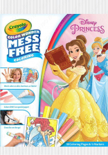 Crayola Mess Free Color Wonder Princess Markers and Coloring Book Color style May Vary