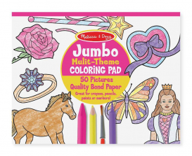 Melissa & Doug Jumbo Multi-Theme Coloring Pad - Pink