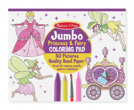 Melissa & Doug Jumbo Princess & Fairy Coloring Pad