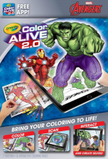 Crayola Color Alive 2.0 Interactive Coloring Book - Marvel Avengers
