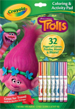 Crayola DreamWorks Trolls Activity Pad with Markers