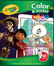 Crayola Disney Pixar Coco Color and Sticker Book