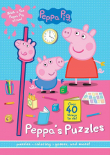 Peppa Pig Peppa's Puzzles with a Fun Peppa Pig Straw! Coloring and Activity Book