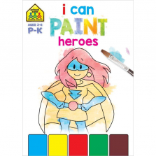 School Zone I Can Paint Heroes Activity Book