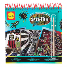 Alex Toys Artist Studio Scra-ffiti So Cool Scratch Pad and Coloring Book