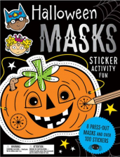 Halloween Masks Sticker Activity Fun Book