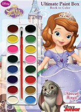 Disney Jr. Sofia the First - Princess in Training - Ultimate Paint Box Book to Color
