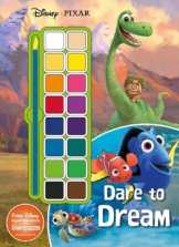 Disney Pixar Dare to Dream Paint Palette Coloring Book