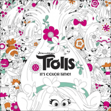 DreamWorks Trolls It's Color Time! Adult Coloring Book