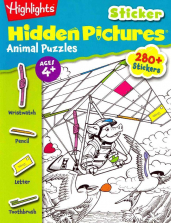 Highlights Hidden Pictures Animal Puzzles Stickers Book