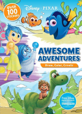 Disney Pixar Awesome Adventures Draw, Color, Create Book with Bonus Code and Stickers