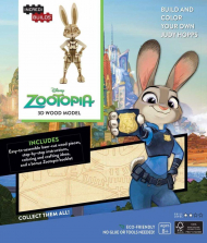 Incredibuilds Disney Zootopia 3D Wood Model Deluxe Book